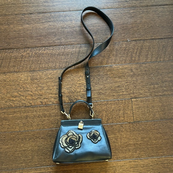 MICHAEL Michael Kors Handbags - Michael Michael Kors Gramercy Frame Beaded Rose Black/Gold